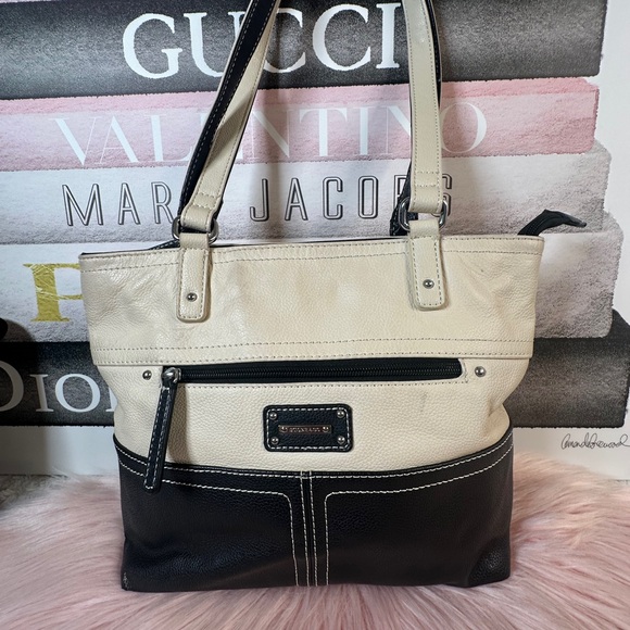 Stone Mountain  Black and Cream Tote, Shoulder bag - Picture 3 of 8